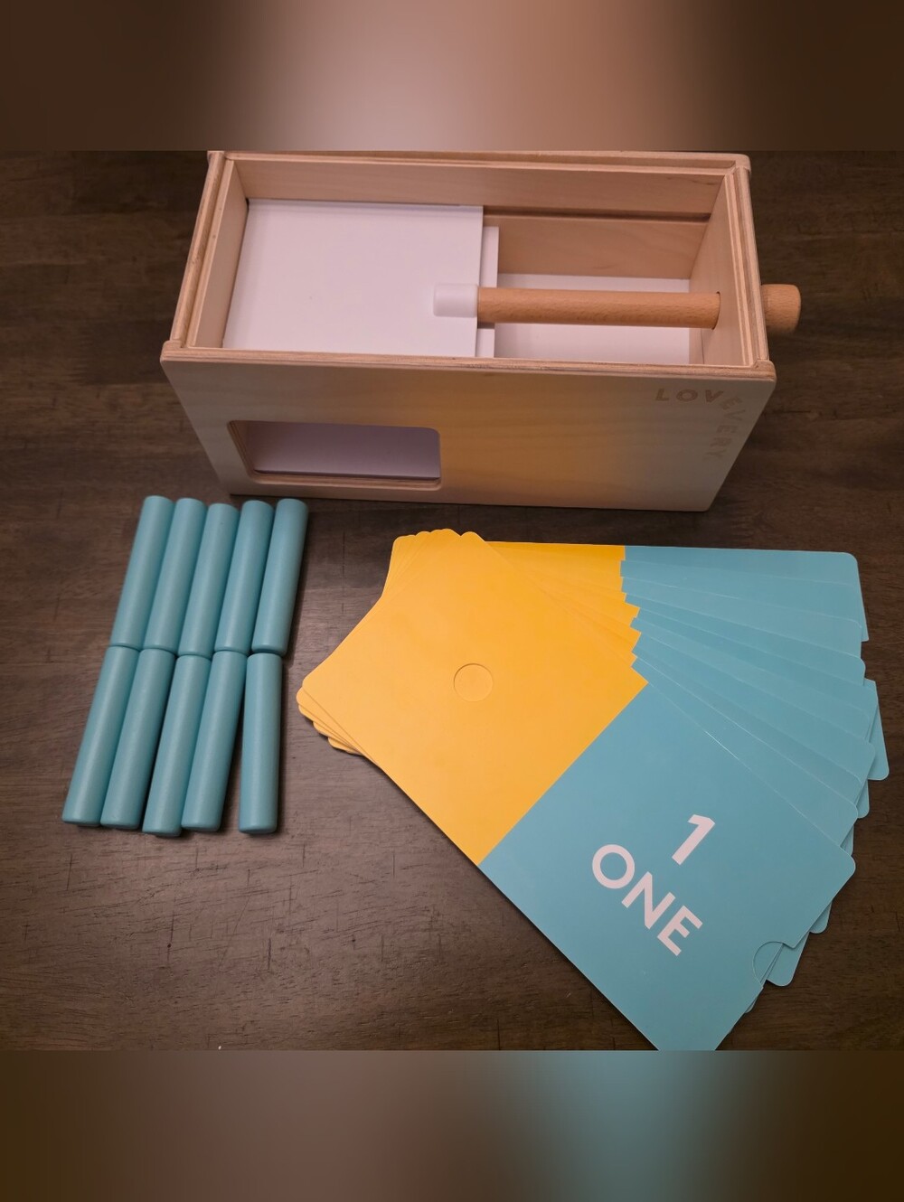 Lovevery Wooden Counting Box from The Free Spirit Play Kit